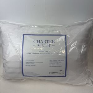 Charter Club 360 Down & Feather Chamber Medium/Firm Standard/ Queen Pillow